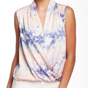 W118 by WALTER BAKER Sleeveless Drape Blouse S